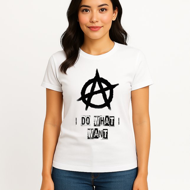 Anarchy Sign Chaos Punks Punk Rock Anarchy Womens T-Shirt