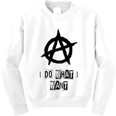 Anarchy Sign Chaos Punks Punk Rock Anarchy Kids Sweatshirt