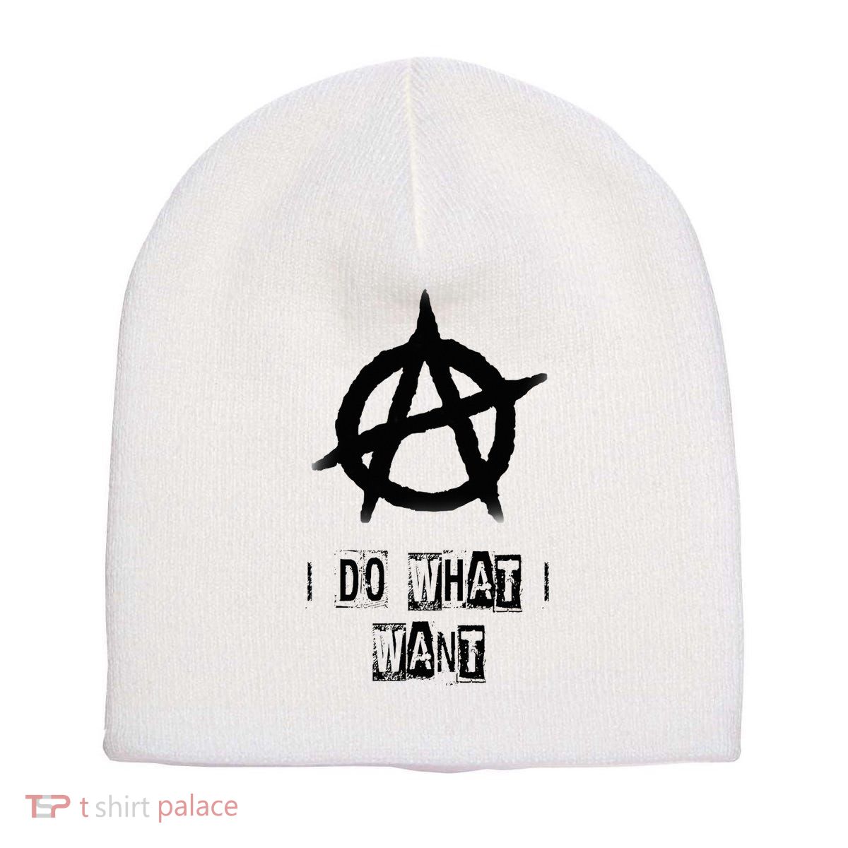 Anarchy Sign Chaos Punks Punk Rock Anarchy Short Acrylic Beanie