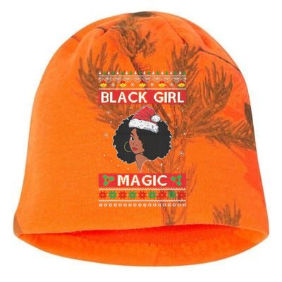 Afro Santa Claus Black Magic Ugly Christmas Melanin Kati - Camo Knit Beanie