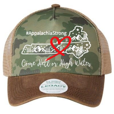 Appalachia Strong Come Hell Or High Water Mountain Legacy Tie Dye Trucker Hat