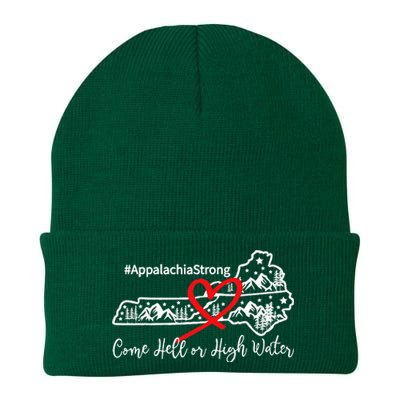 Appalachia Strong Come Hell Or High Water Mountain Knit Cap Winter Beanie