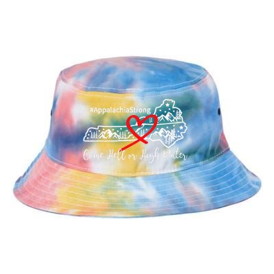 Appalachia Strong Come Hell Or High Water Mountain Tie Dye Newport Bucket Hat