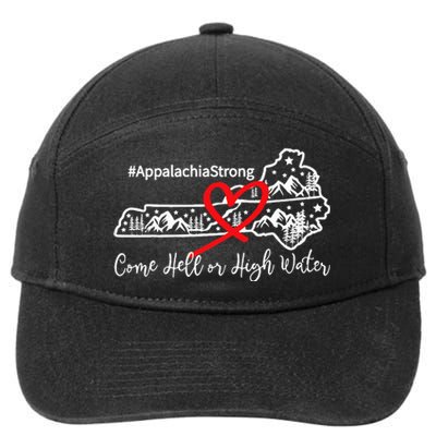 Appalachia Strong Come Hell Or High Water Mountain 7-Panel Snapback Hat