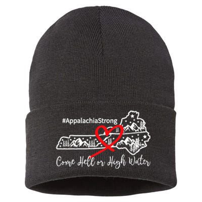 Appalachia Strong Come Hell Or High Water Mountain Sustainable Knit Beanie