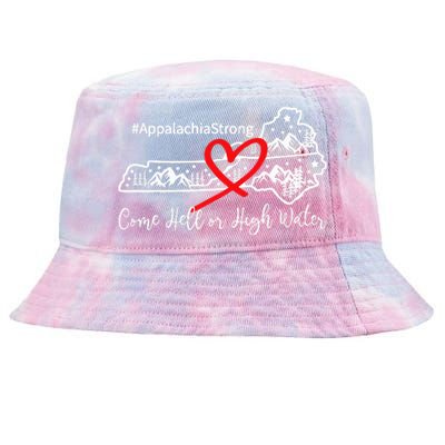 Appalachia Strong Come Hell Or High Water Mountain Tie-Dyed Bucket Hat