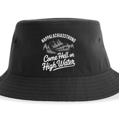 Appalachia Strong Come Hell Or High Water Mountain Nc Vn Tn Sustainable Bucket Hat