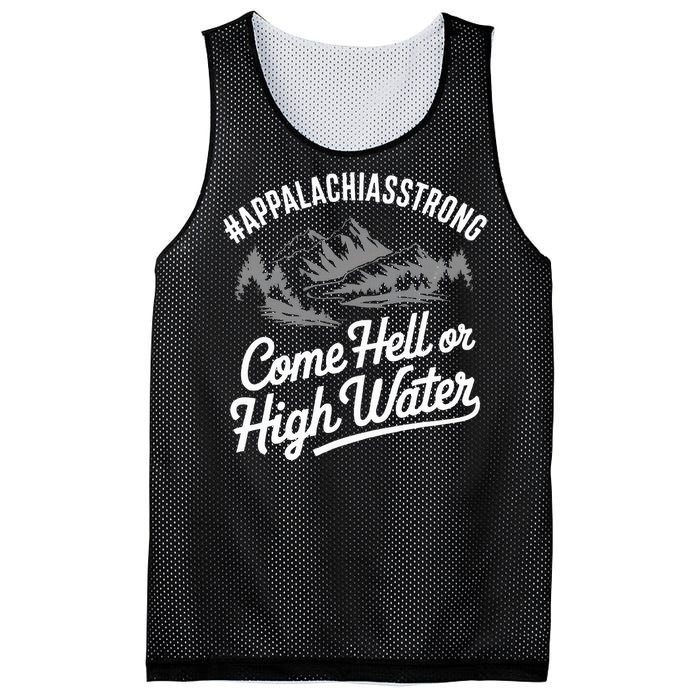 Appalachia Strong Come Hell Or High Water Mountain Nc Vn Tn Mesh Reversible Basketball Jersey Tank