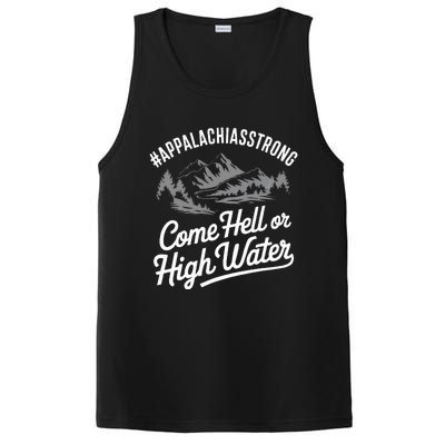 Appalachia Strong Come Hell Or High Water Mountain Nc Vn Tn PosiCharge Competitor Tank