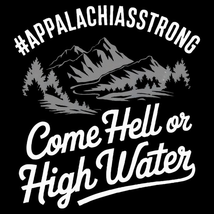 Appalachia Strong Come Hell Or High Water Mountain Nc Vn Tn Wool Snapback Cap