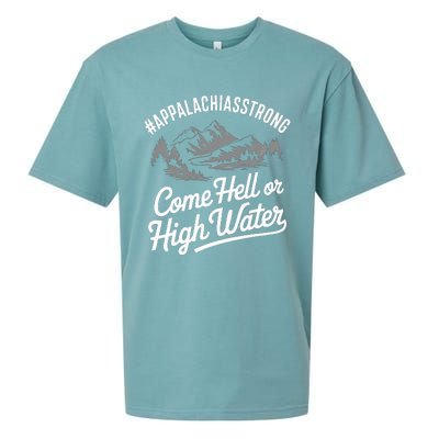 Appalachia Strong Come Hell Or High Water Mountain Nc Vn Tn Sueded Cloud Jersey T-Shirt