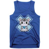 American Shorthair Cat Anime Kitten Diabetes Awareness Gift Tank Top