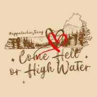 Appalachia Strong Come Hell Or High Water Hurricane Drawstring Bag