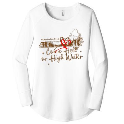 Appalachia Strong Come Hell Or High Water Hurricane Women's Perfect Tri Tunic Long Sleeve Shirt