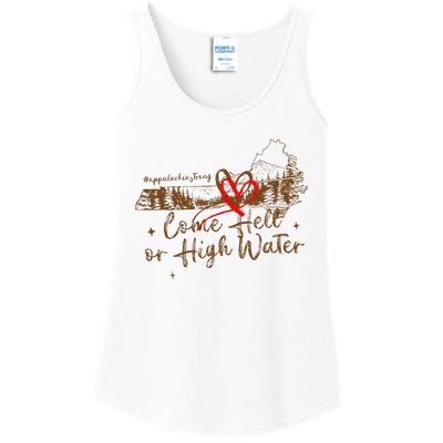 Appalachia Strong Come Hell Or High Water Hurricane Ladies Essential Tank