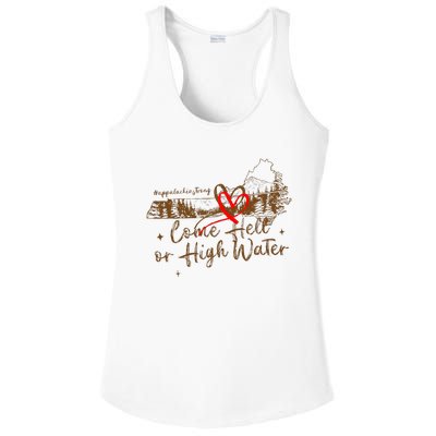 Appalachia Strong Come Hell Or High Water Hurricane Ladies PosiCharge Competitor Racerback Tank