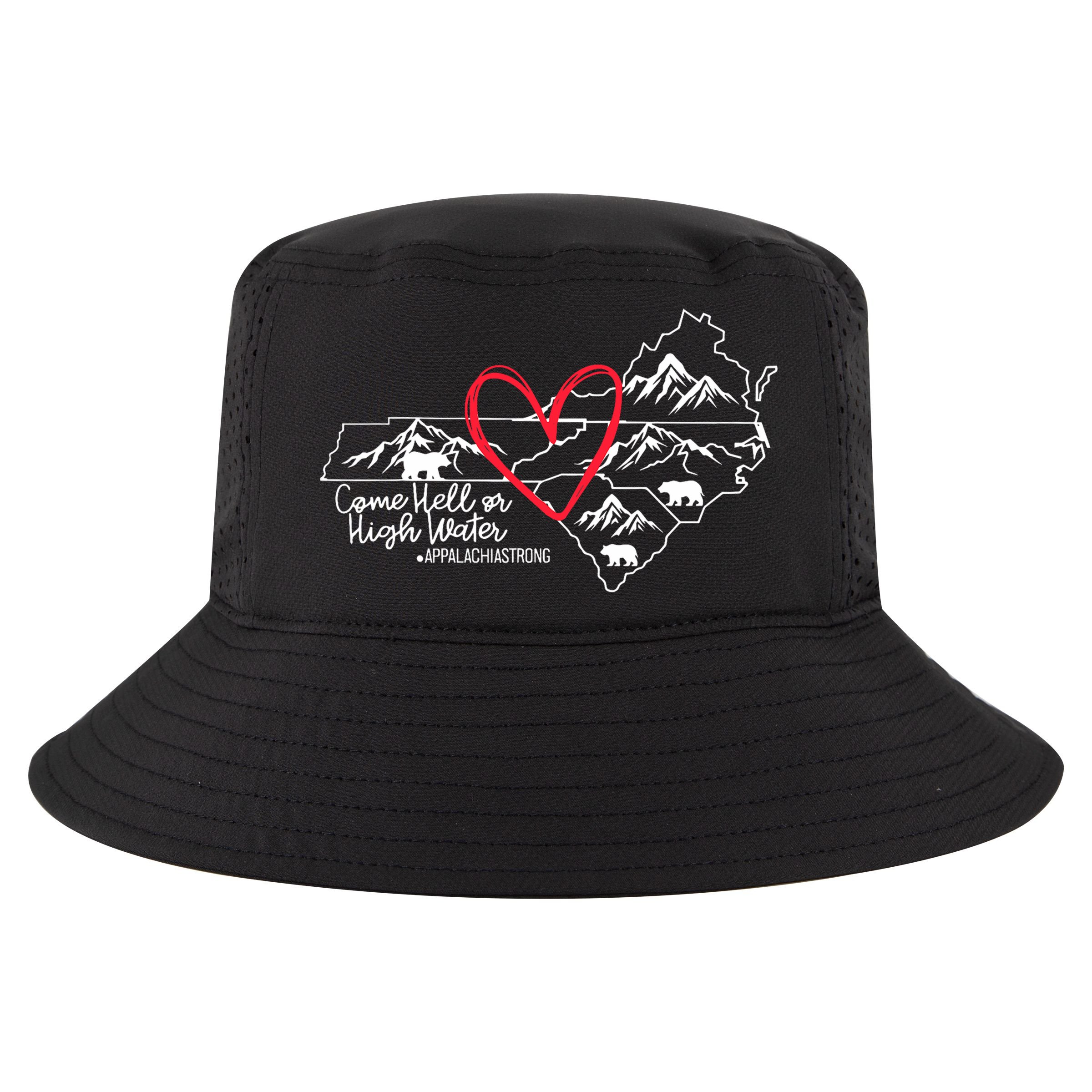 Appalachia Strong Come Hell Or High Water United Mountain Cool Comfort Performance Bucket Hat