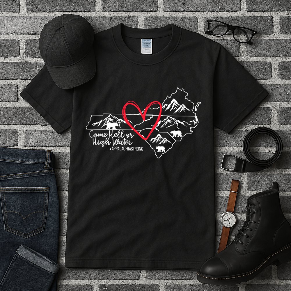 Appalachia Strong Come Hell Or High Water United Mountain Tall T-Shirt