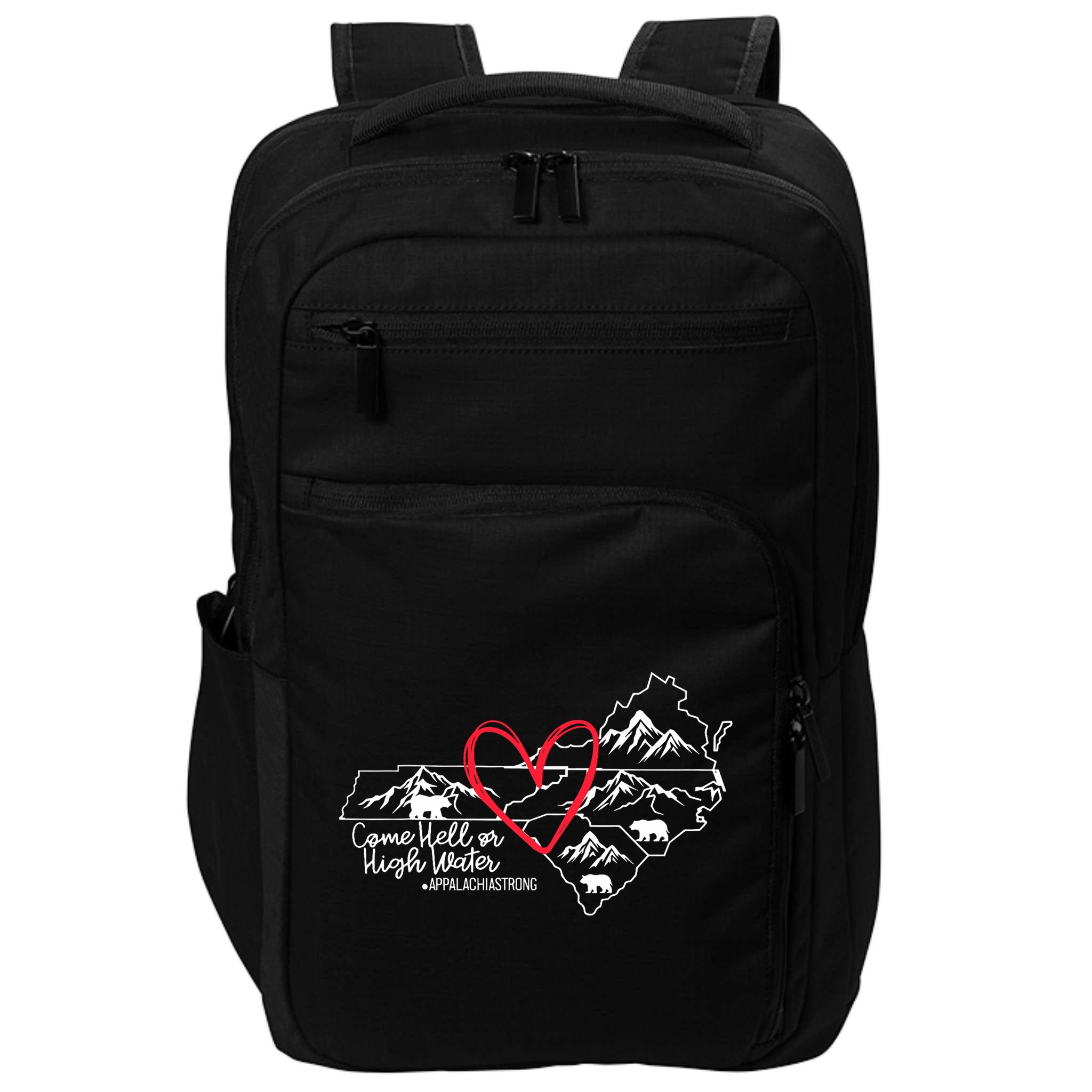 Appalachia Strong Come Hell Or High Water United Mountain Impact Tech Backpack