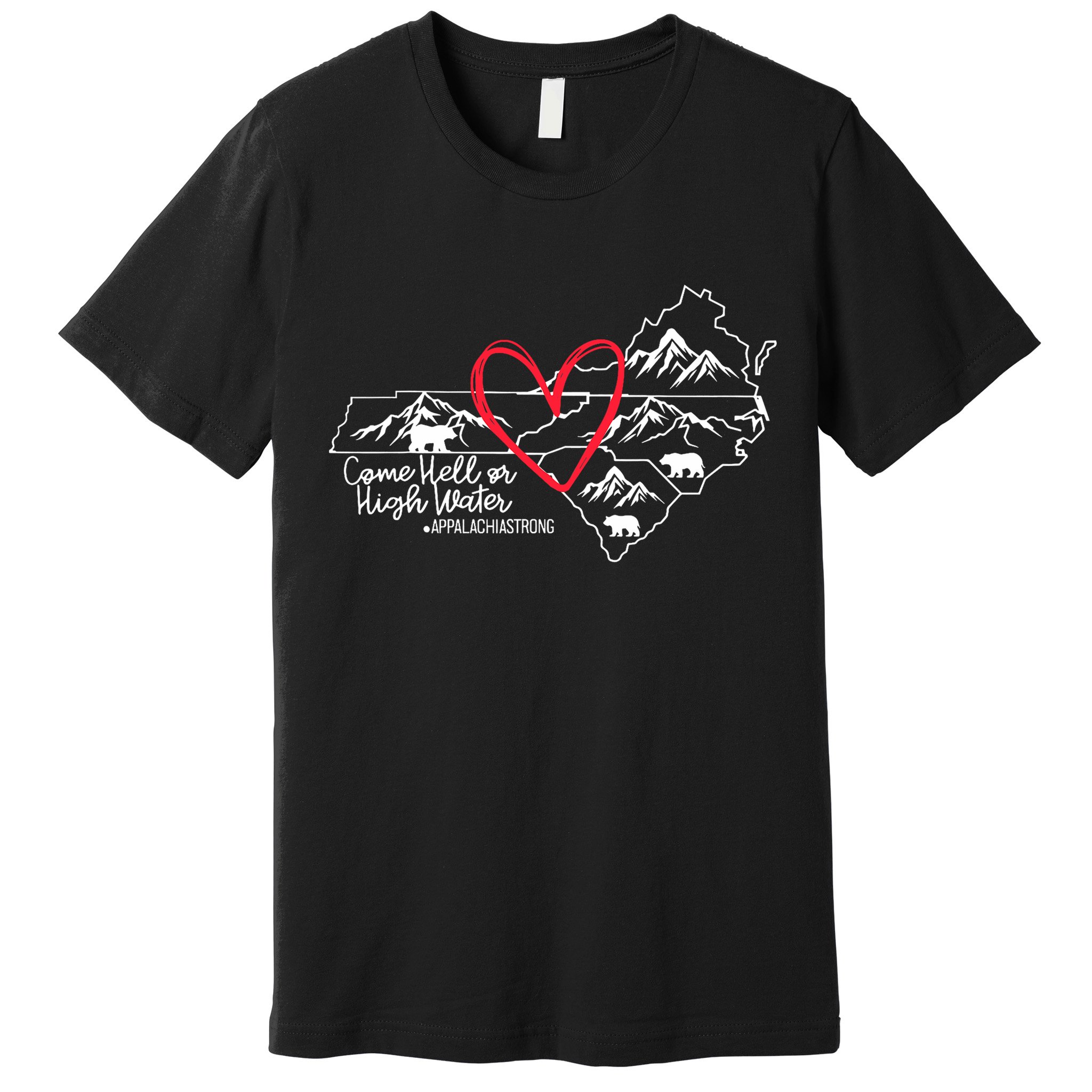 Appalachia Strong Come Hell Or High Water United Mountain Premium T-Shirt