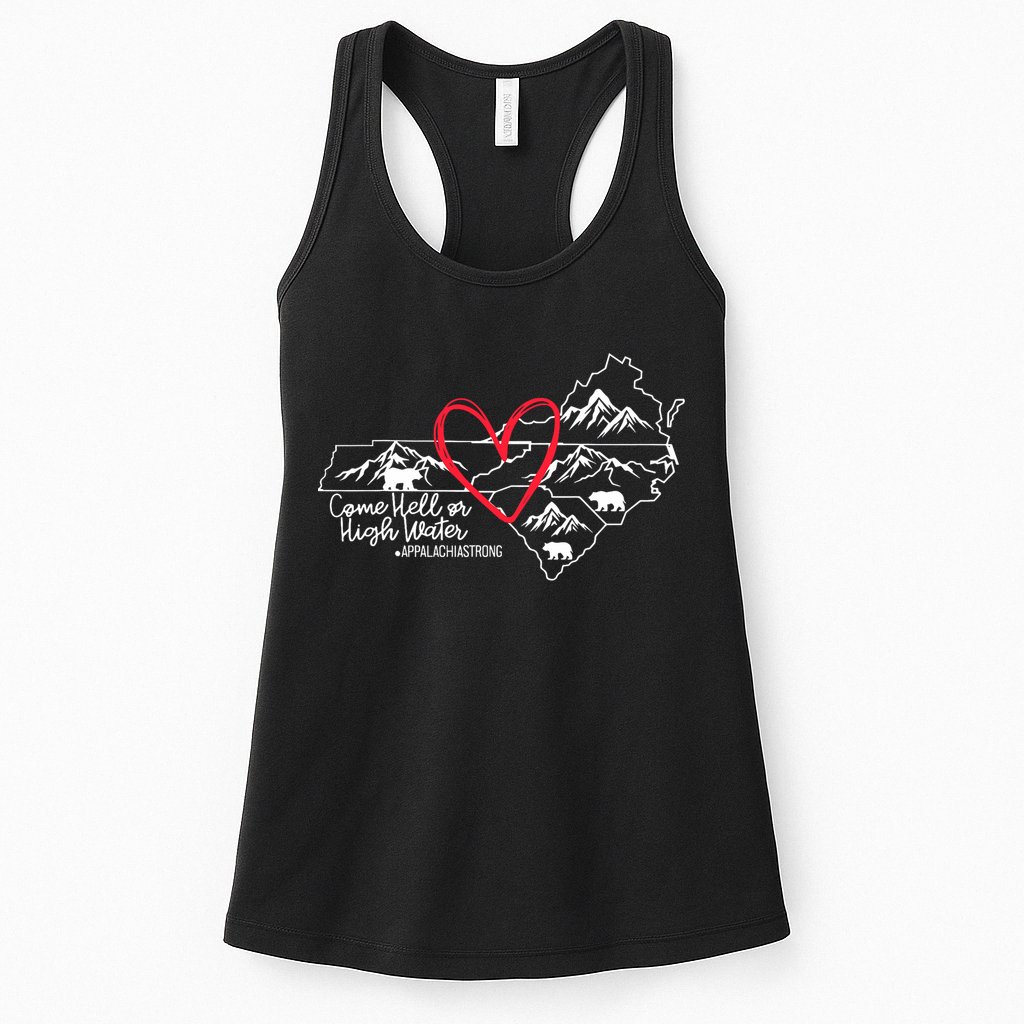 Appalachia Strong Come Hell Or High Water United Mountain Womens Tank Top