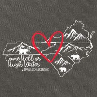 Appalachia Strong Come Hell Or High Water United Mountain Cotton Canvas Backpack