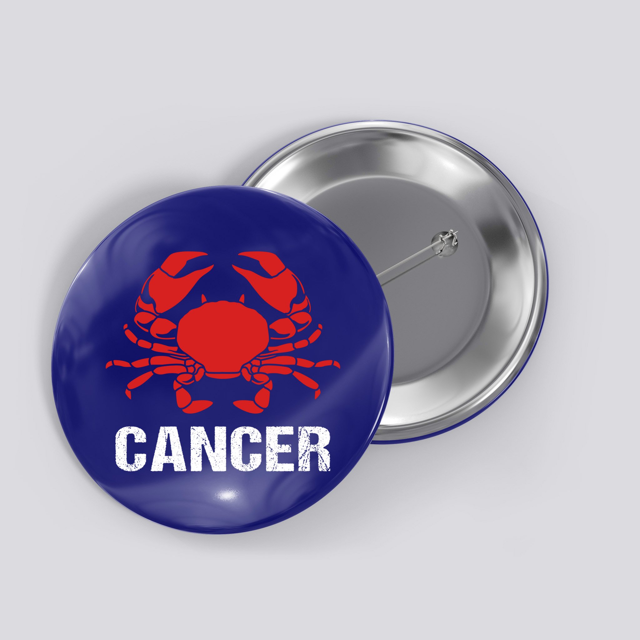 Astrological Sign Cancer Crab Zodiac Gift Button
