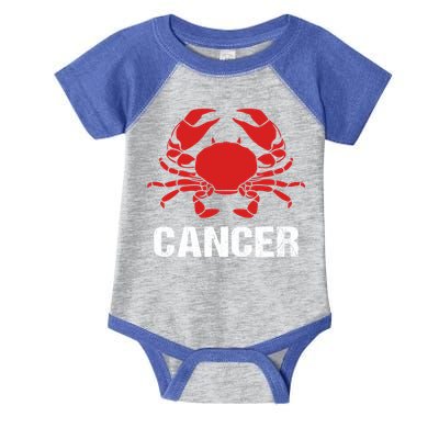 Astrological Sign Cancer Crab Zodiac Gift Infant Baby Jersey Bodysuit