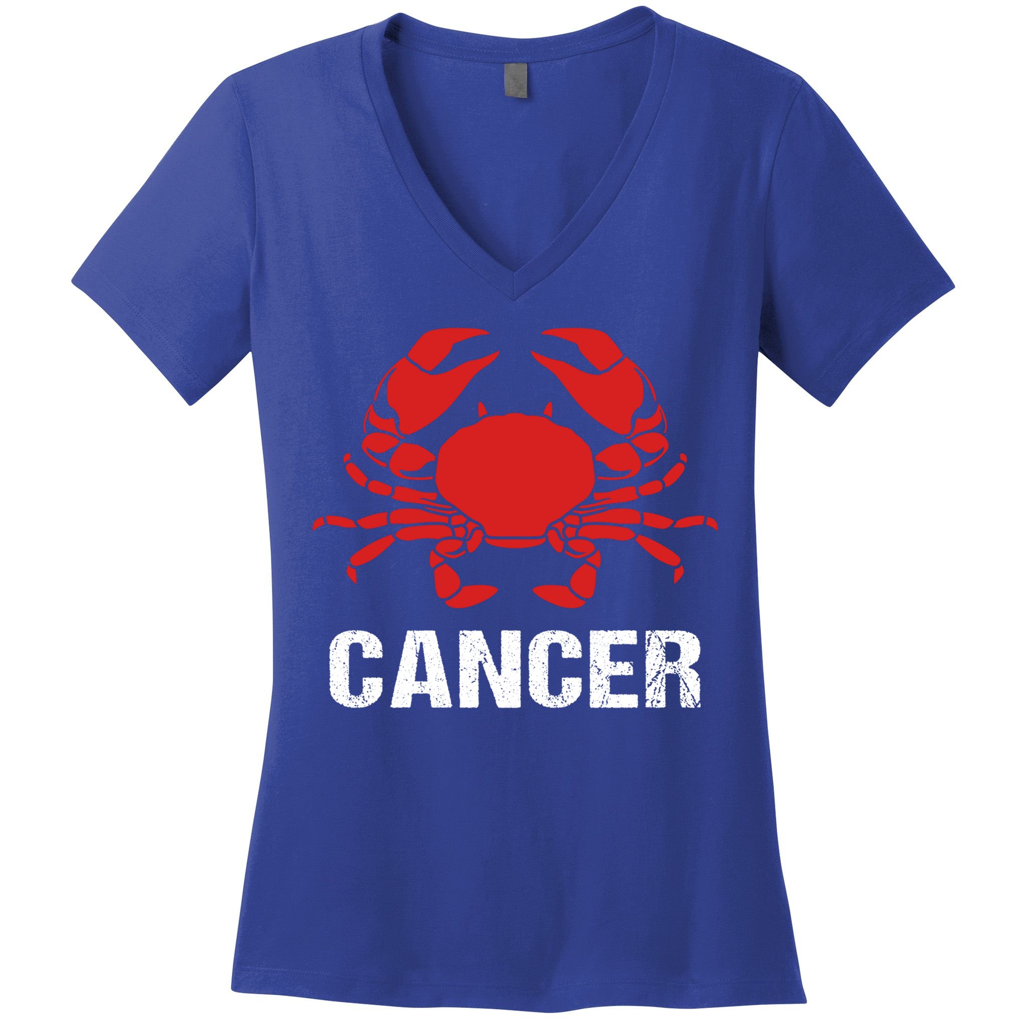 Astrological Sign Cancer Crab Zodiac Gift Women's V-Neck T-Shirt