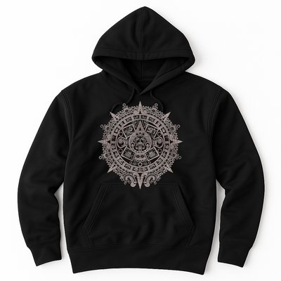 Aztec Sun Calendar Aztec Sun Stone Mayan Sun Symbol Hoodie