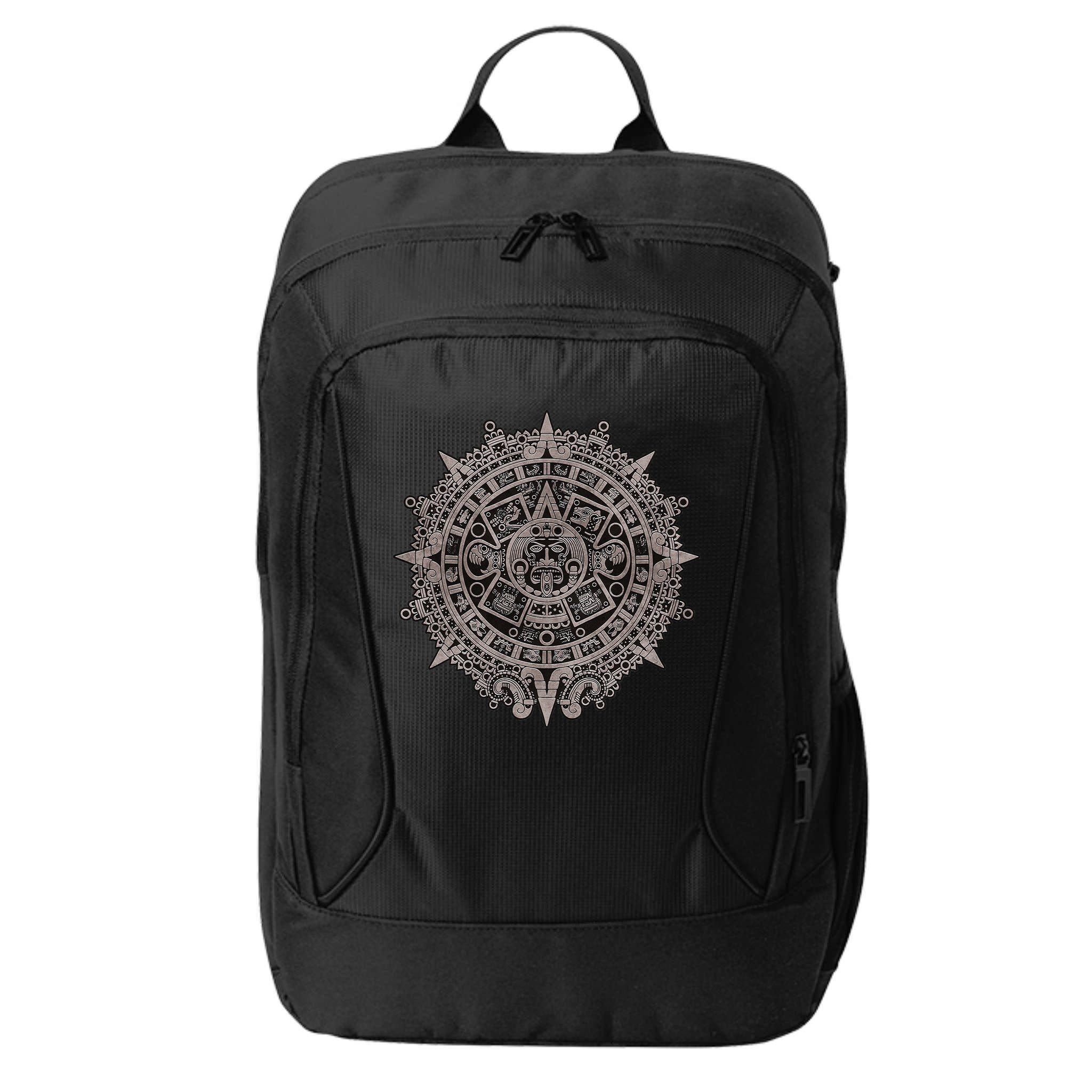 Aztec Sun Calendar Aztec Sun Stone Mayan Sun Symbol City Backpack