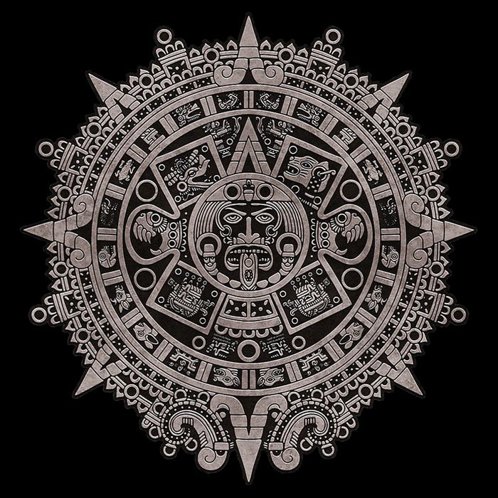 Aztec Sun Calendar Aztec Sun Stone Mayan Sun Symbol Backpack