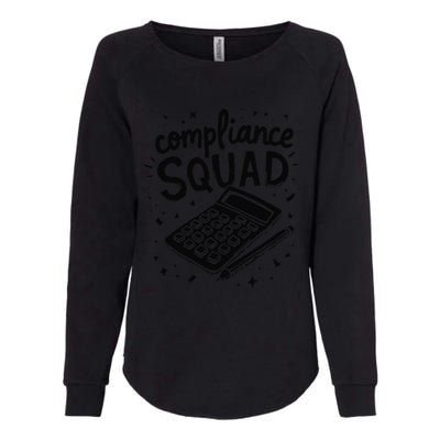 Auditor Squad Compliance Finance Review Auditor Womens California Wash Sweatshirt