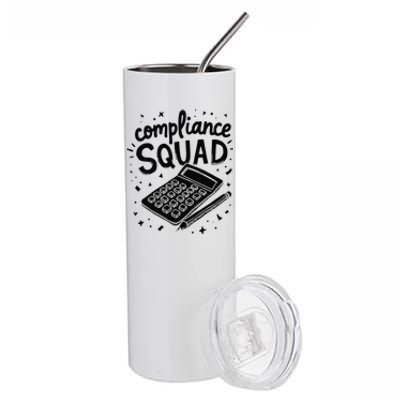 Auditor Squad Compliance Finance Review Auditor Stainless Steel Tumbler