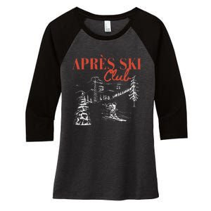 Apres Ski Club Swea Women's Tri-Blend 3/4-Sleeve Raglan Shirt