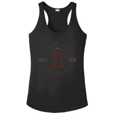 Astrological Stars Celestial Zodiac Sign Aesthetic Gemini Ladies PosiCharge Competitor Racerback Tank