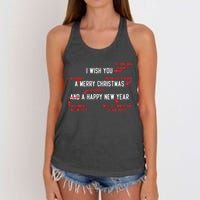 Attorney Santa Claus Merry Xmas Law Student Christmas Lawyer Women's Knotted Racerback Tank