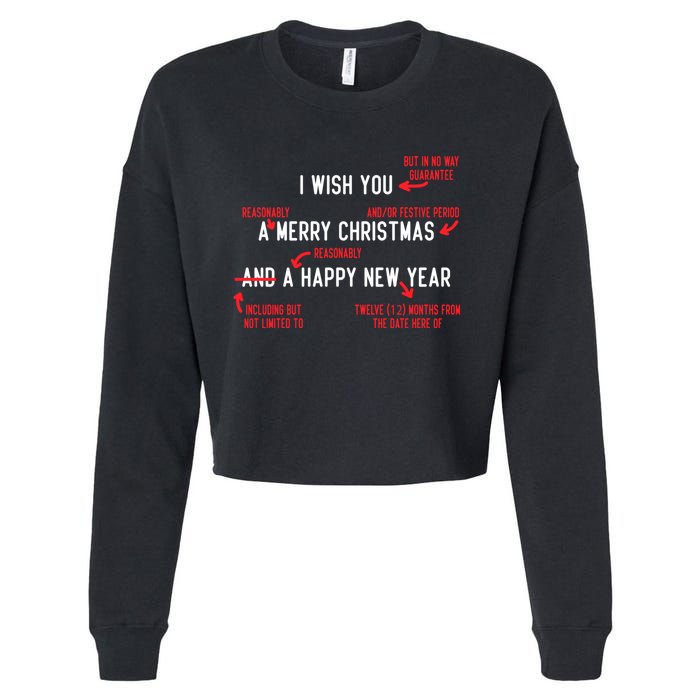 Attorney Santa Claus Merry Xmas Law Student Christmas Lawyer Cropped Pullover Crew