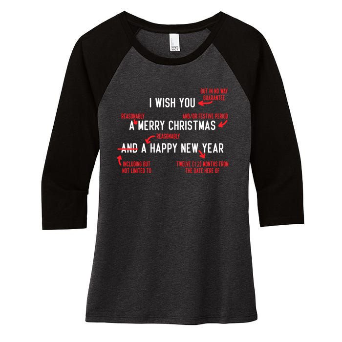 Attorney Santa Claus Merry Xmas Law Student Christmas Lawyer Women's Tri-Blend 3/4-Sleeve Raglan Shirt