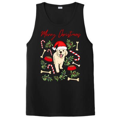 Adorable Sweet Christmas Puppy Labrador With Santa Hat Dog Gift PosiCharge Competitor Tank