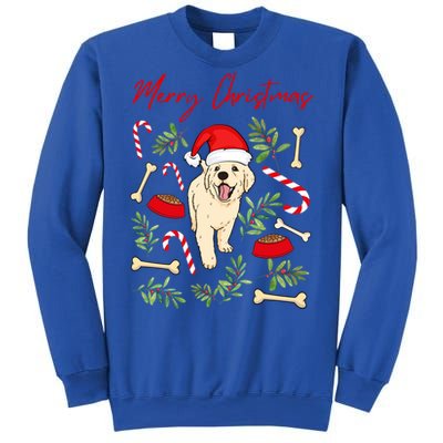 Adorable Sweet Christmas Puppy Labrador With Santa Hat Dog Gift Sweatshirt