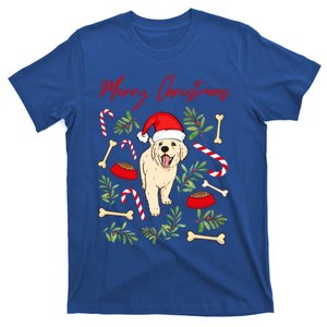 Adorable Sweet Christmas Puppy Labrador With Santa Hat Dog Gift T-Shirt