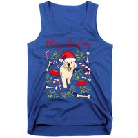 Adorable Sweet Christmas Puppy Labrador With Santa Hat Dog Gift Tank Top