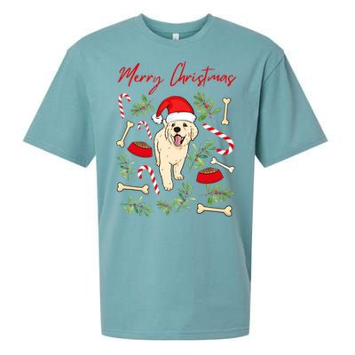 Adorable Sweet Christmas Puppy Labrador With Santa Hat Dog Gift Sueded Cloud Jersey T-Shirt