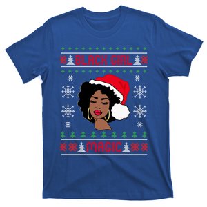 Afro Santa Claus Black Magic Ugly Christmas Melanin Gift T-Shirt