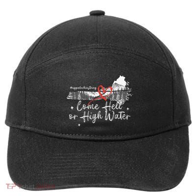 Appalachia Strong Come Hell Or High Water Mountain 7-Panel Snapback Hat