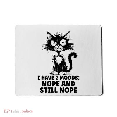 Angry Stressed Cat Funny Stress Meme Gift For Cat Lovers Mousepad