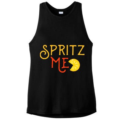Aperol Spritz Cocktail Party Alcohol Drink Summer Beverage Ladies PosiCharge Tri-Blend Wicking Tank