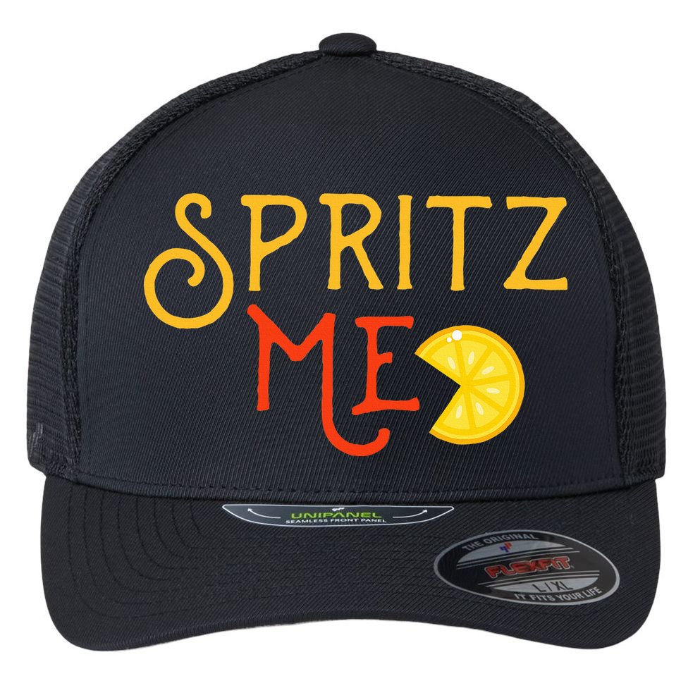 Aperol Spritz Cocktail Party Alcohol Drink Summer Beverage Flexfit Unipanel Trucker Cap