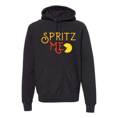 Aperol Spritz Cocktail Party Alcohol Drink Summer Beverage Premium Hoodie